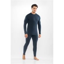 VIKING Meriboo Herren-Unterwäsche-Set aus Merinowolle, marineblau, XXL