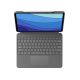 3. Logitech Combo Touch QWERTZ Deutscher Smart Connector Grau