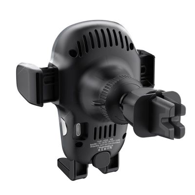6. Dudao Automatische Autohalterung mit integriertem kabellosen Qi-Ladegerät 15 W, Grau (F20xs)