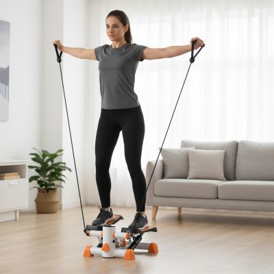 43. Gerader Stepper mit Kabeln HMS S3092 orange und weiß