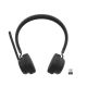 4. Lenovo Kabelloses VoIP-Headset mit kabellosem Kopfbügel, Bluetooth-fähig für Büro/Callcenter, Schwarz