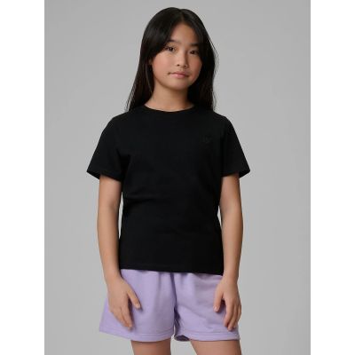 Mädchen-T-Shirt mit regulärer Passform, uni 4F 4FJRMM00TTSHF3553-20S