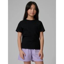 Mädchen-T-Shirt mit regulärer Passform, uni 4F 4FJRMM00TTSHF3553-20S