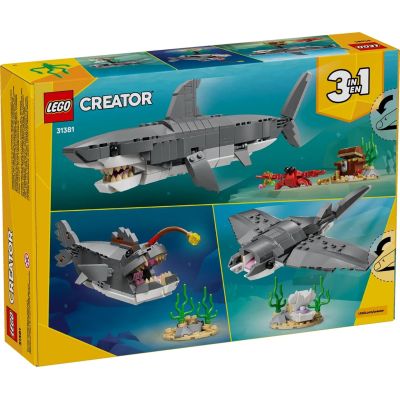 2. LEGO CREATOR 3-IN-1 31381 Bedrohlicher Hai und Schatztruhe