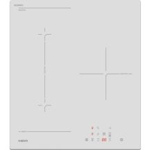 MPM MPM-45-IM-16/W Induktionskochfeld 45 cm | 2 Kochzonen | Booster | Timer | Weiß