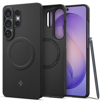 Spigen AirSkin Aramid Mag MagSafe Hülle für Samsung Galaxy S26 Ultra - Schwarz