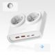 2. Orico PDC25 25W 6-in-1 Steckdosenleiste (2x Netzanschluss + 2x USB-A + 2x USB-C) – Weiß