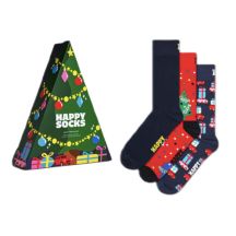 Happy Socks 3er-Pack Weihnachtssocken-Set - P001739