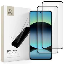Tech-Protect Glass Fit +2er-Pack Panzerglas für Xiaomi Redmi Note 14 4G / 5G - Schwarz