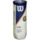2. Wilson All Court Tennisbälle Roland Garros 3 Stück ITF