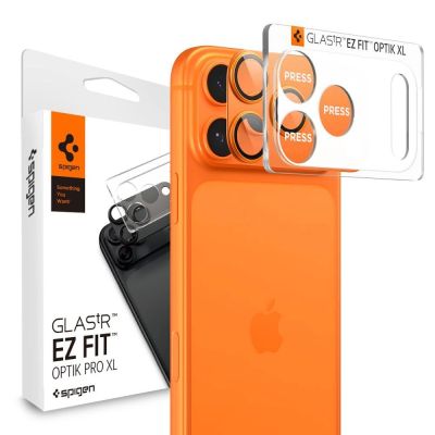 Spigen Optik Pro XL Kameralinsenglas für iPhone 17 Pro Max – Orange