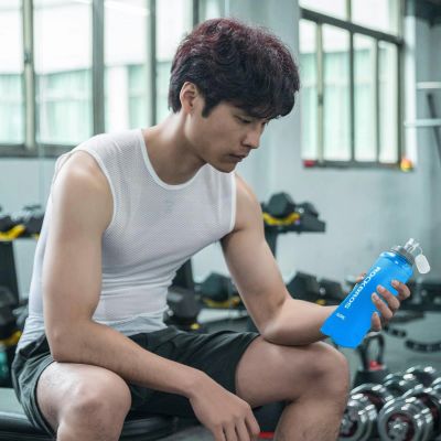 3. Rockbros 35210027002 Softflask Trinkflasche 500 ml - blau