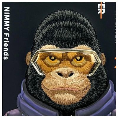 10. Nimmy Cool&Cute 2.0 Monkey Hülle für iPhone 16 - Schwarz