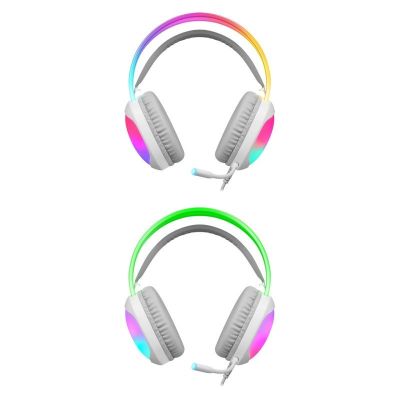 4. Defender Eclipse RGB-Kopfhörer mit Mikrofon, Weiß 62440