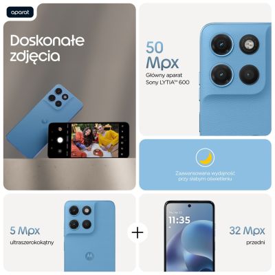 18. Motorola Moto G17, 17,1 cm (6,72 Zoll), Dual-SIM, Android 15, USB Typ-C, 4 GB RAM, 128 GB interner Speicher, 5200 mAh Akku, Blau