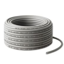 Qoltec UTP-Twisted-Pair-Netzwerkkabel für Patchkabel | Kupfer (Cu) | CAT6 | Hohe Geschwindigkeit 1 Gbit/s | LAN | 50 m | Grau