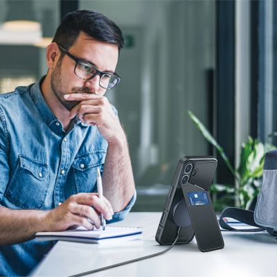 7. Dux Ducis Rafi II Mag-Hülle mit MagSafe für iPhone 16 – Schwarz