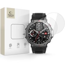 Tech-Protect Glass Fit+ 2er-Pack gehärtetes Glas Amazfit T-Rex 3 Pro 48 mm – Transparent