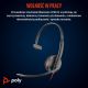 11. Poly Blackwire 3210 Mono-USB-C-Headset + USB-C/A-Adapter