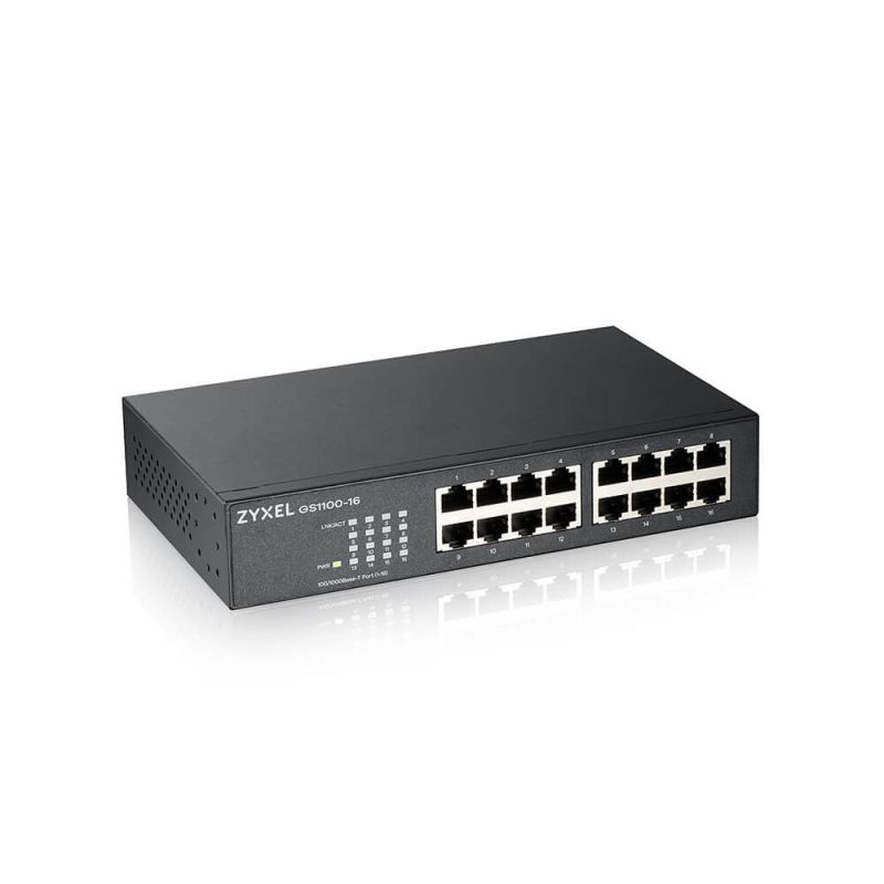 5. Zyxel GS1100-16 16p Unmanaged Gigabit Switch