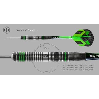 12. Harrows Veridian 90% Steeltip Darts HS-TNK-000013339