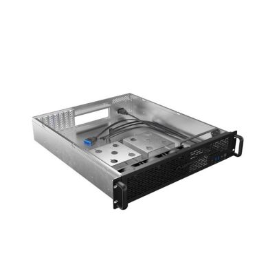 3. Lanberg SC01-5202-12B Modulares Rack-Servergehäuse (2 HE) 0 GB
