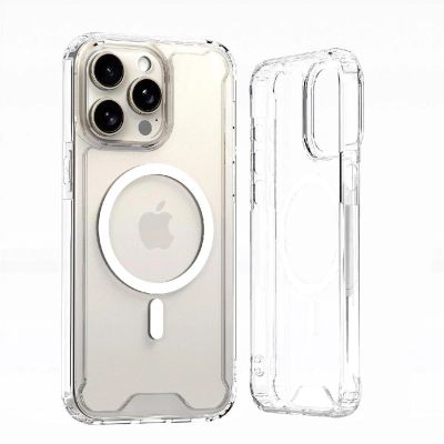 Clear Corner Case MagSafe für iPhone 16 Pro Max – transparent