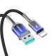 7. Joyroom S-A42 Crystal-Clear Serie 3A USB-A – Lightning Kabel 1,2 m – Schwarz