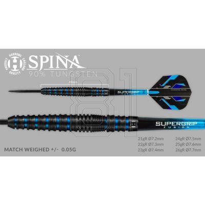 13. Harrows Spina Black 90% Steeldarts HS-TNK-000013750
