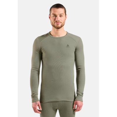 5. Odlo BL TOP Crew Neck l/s ACTIVE WARM Langarm Thermounterwäsche Größe M Grau