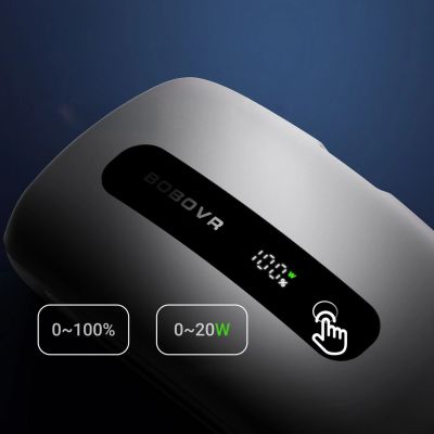 4. BoboVR BM60-1 6500 mAh Akku für BoboVR M3 Pro+ und BoboVR M3 mit Ladestation – Weiß