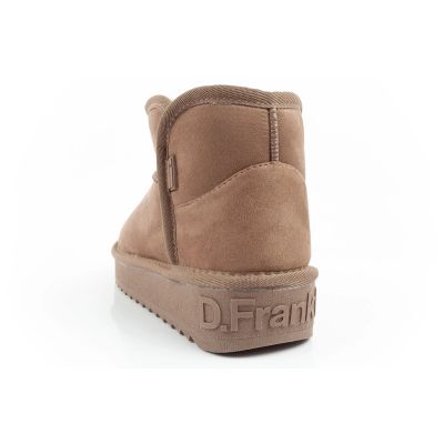 5. D.Franklin Damen Winter Schneestiefel Modische Fell gefütterte Braune Stiefeletten
