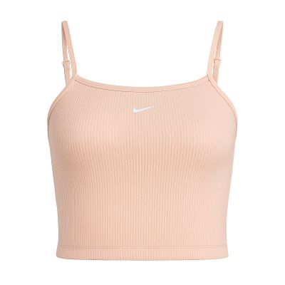 Nike Sportswear Essential Rib Crop Top Atmosphere/Weiß - DM6737-610