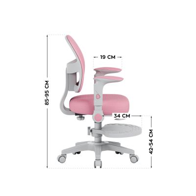 11. Junior 5.0 Drehstuhl in Rosa