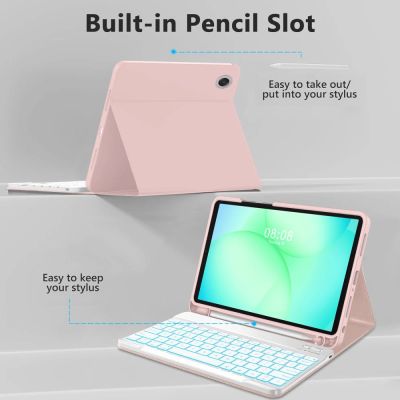 4. Tech-Protect SC Pen Hülle für Samsung Galaxy Tab A9+ / A11+ Plus 11.0 X210 / X215 / X216 / X230 / X235 / X236 - Pink