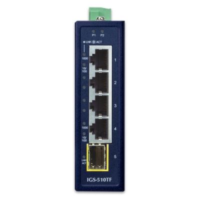 2. PLANET IGS-510TF Netzwerkkabel, unmanaged Gigabit Ethernet (10/100/1000), blau