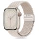 Tech-Protect Nylonmag-Armband für Apple Watch 4 / 5 / 6 / 7 / 8 / 9 / SE / Ultra 1 / 2 (42 / 44 / 45 / 49 mm) – Beige