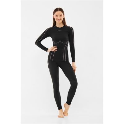 VIKING Etna 2.0 Damen-Set Bambus-Unterwäsche, schwarz und lila, XXL