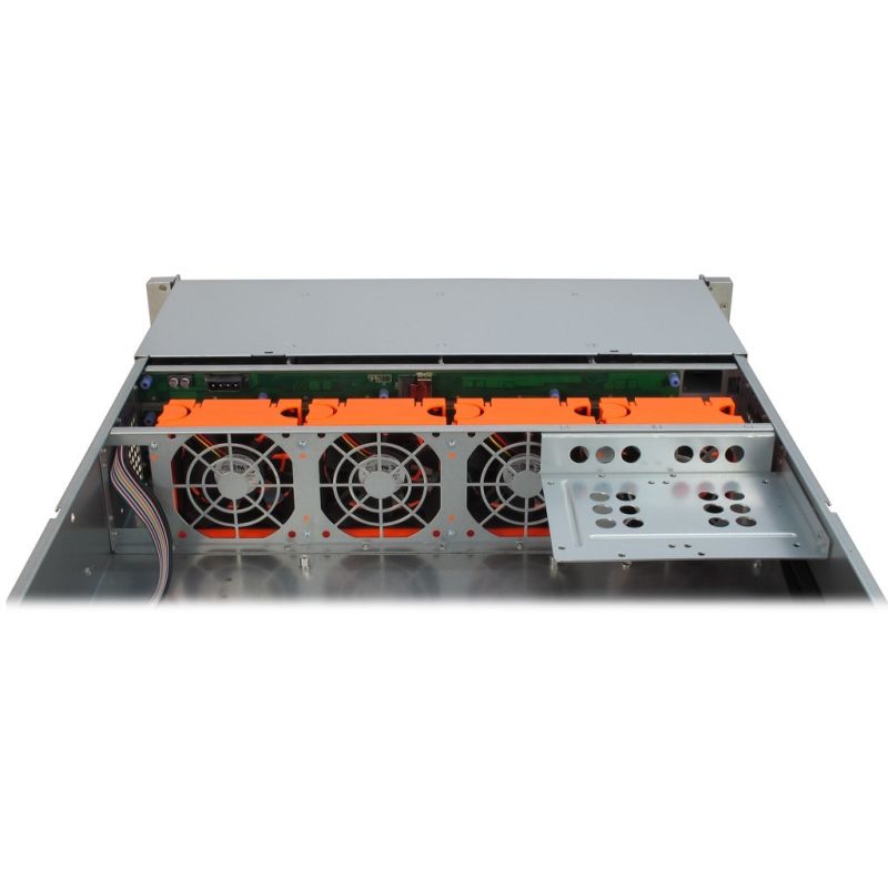 7. Inter-Tech IPC 2U-2412 Rack Schwarz, Silber