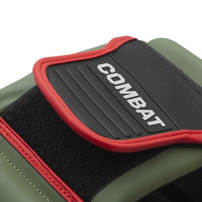 6. Adidas COMBAT 50 HG Boxkopfschutz Schwarz Oliv