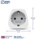 6. TRAVEL BLUE Reiseadapter SCHUKO → UK