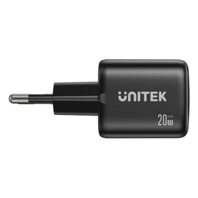 26. UNITEK 2X GAN Wandladegerät USB-C & USB-A 20W Schwarz