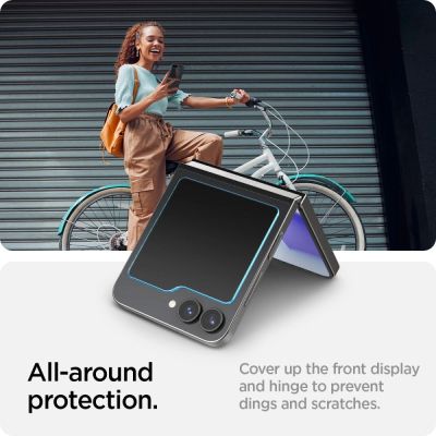 11. Spigen Glas.tR EZ Fit gehärtetes Glas für Samsung Galaxy Z Flip 6 - 2 Stk.