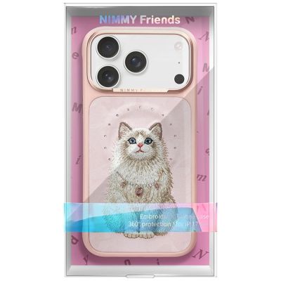 7. Nimmy Lucky Fashion Cat MagSafe Hülle für iPhone 17 Pro Max – pink