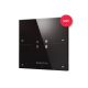 GrentonSmart-Panel / 4 Touchfelder / OLED-Display / WLAN / schwarze Glasfront