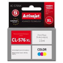 Activejet AC-576NX Tinte (Ersatz für Canon CL-576XL; Supreme; 15 ml; Farben: Blau, Gelb, Rot)
