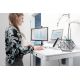 12. Digitus Schreibtisch mit elektrischer Höhenverstellung, USB-Ladestation und Schublade