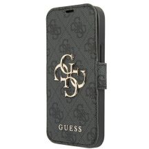 Guess GUBKP13X4GMGGR iPhone 13 Pro Max 6,7" grau/graues Buch 4G Big Metal Logo