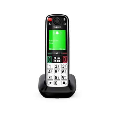 10. Gigaset EASY 500 Analog/DECT-Telefon mit Anrufernamen und -ID, Schwarz/Silber