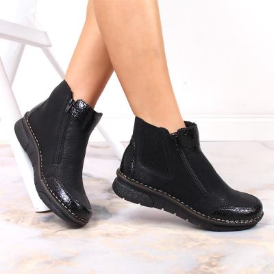 3. Bequeme, isolierte Stiefeletten mit Reißverschlüssen Rieker W RKR555